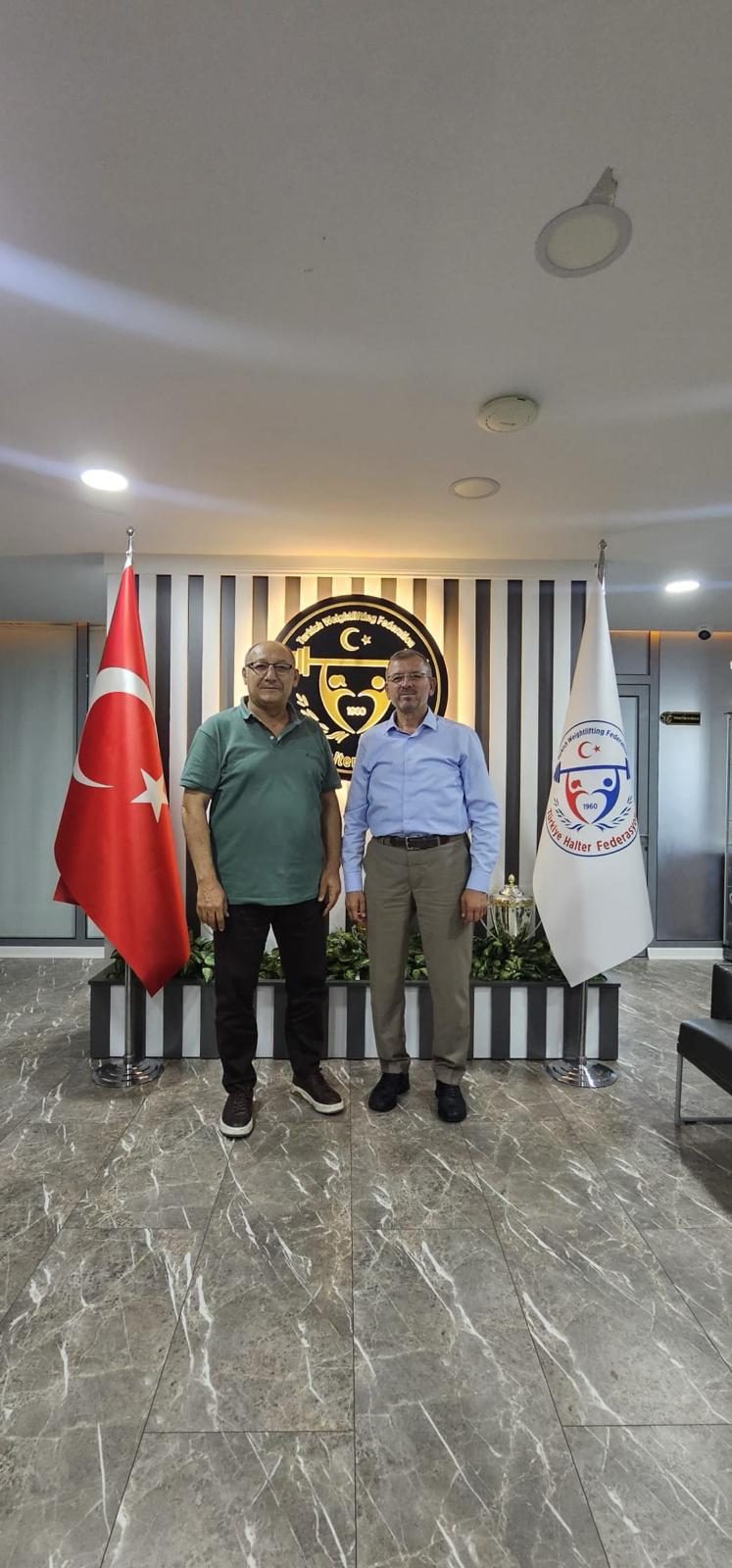 Başkanımız Fahrettin Yıldız’dan Türkiye Halter Federasyonu Başkanı Talat Ünlü’ye Ziyaret